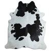Black and white cowhide rug XXL