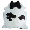 Black and white cowhide rug XXL