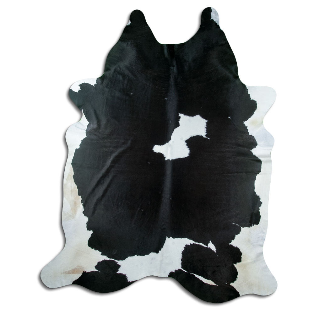 Black and white cowhide rug XXXL