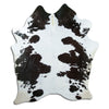 Black and white cowhide rug XL