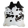 Black and white cowhide rug XL