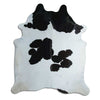 Black and white cowhide rug XXL