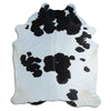Black and white cowhide rug XXL
