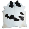 Black and white cowhide rug XXL