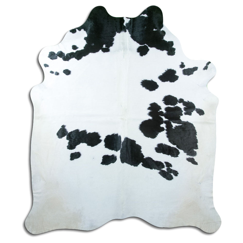 Black and white cowhide rug XXL