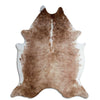 Brown and white cowhide rug XXL