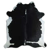 Black cowhide rug XL