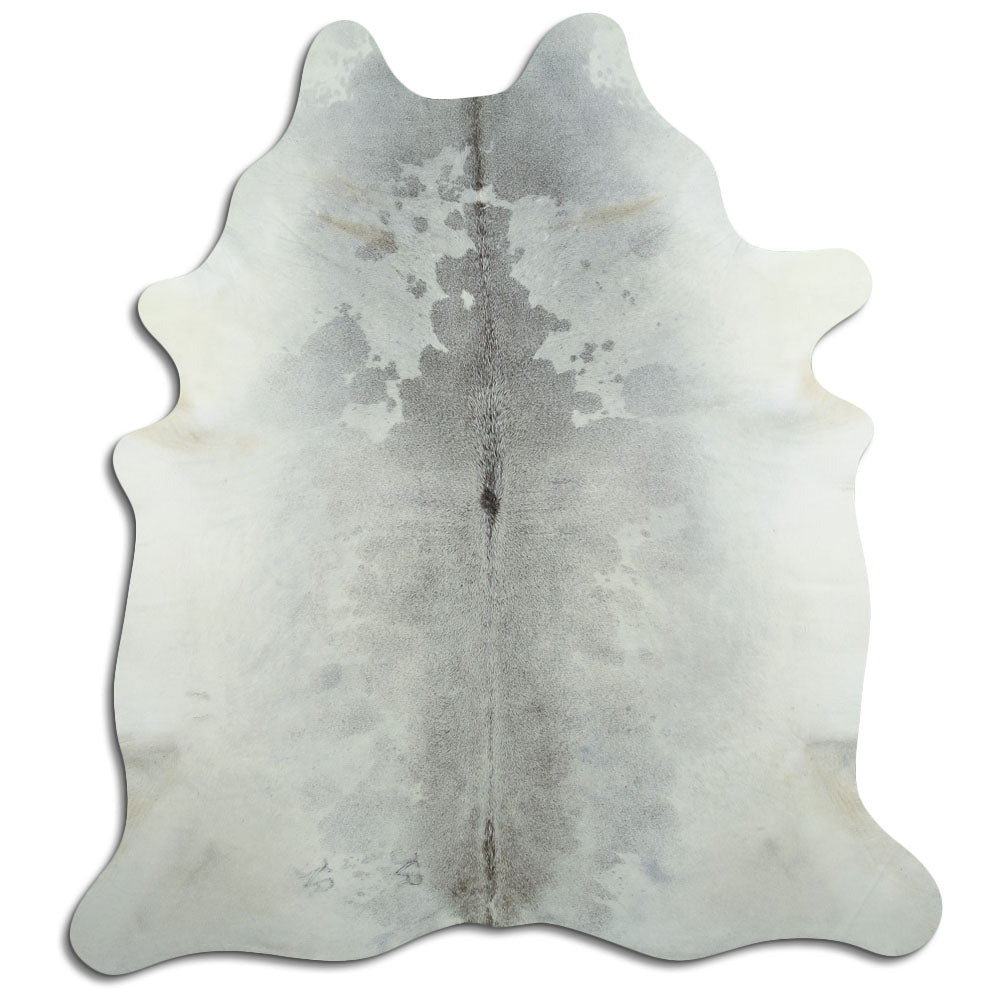 Grey cowhide rug XL