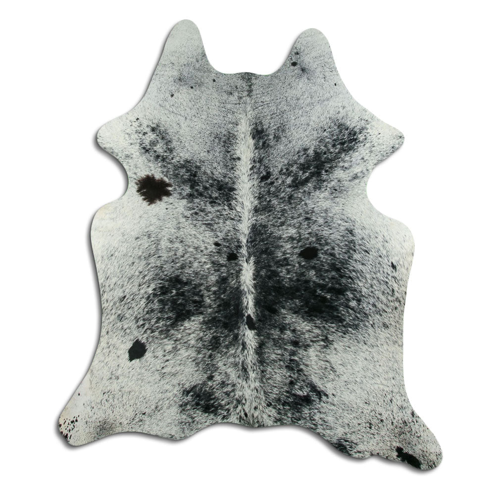 Salt and Pepper Exotic cowhide rug L
