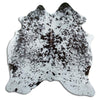Salt and Pepper Exotic cowhide rug L