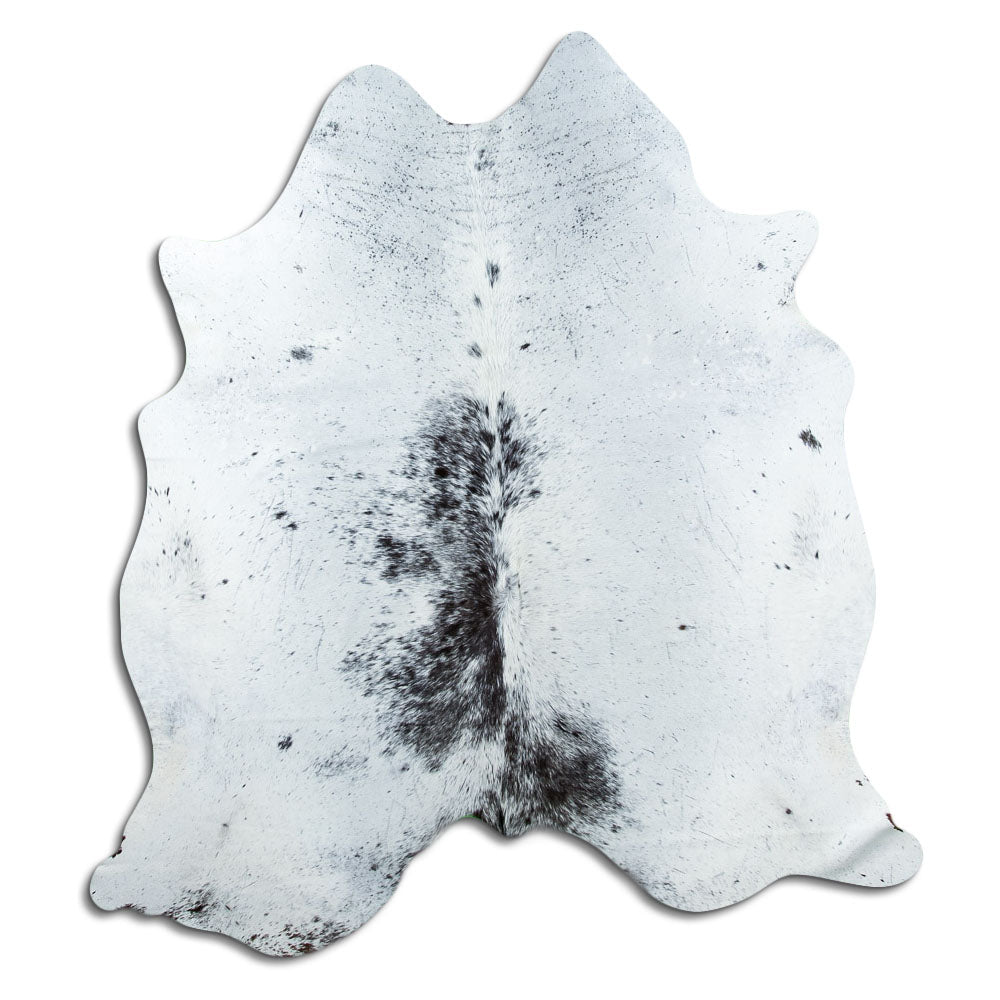 Salt and Pepper Exotic cowhide rug L