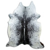 Salt and Pepper Exotic cowhide rug L
