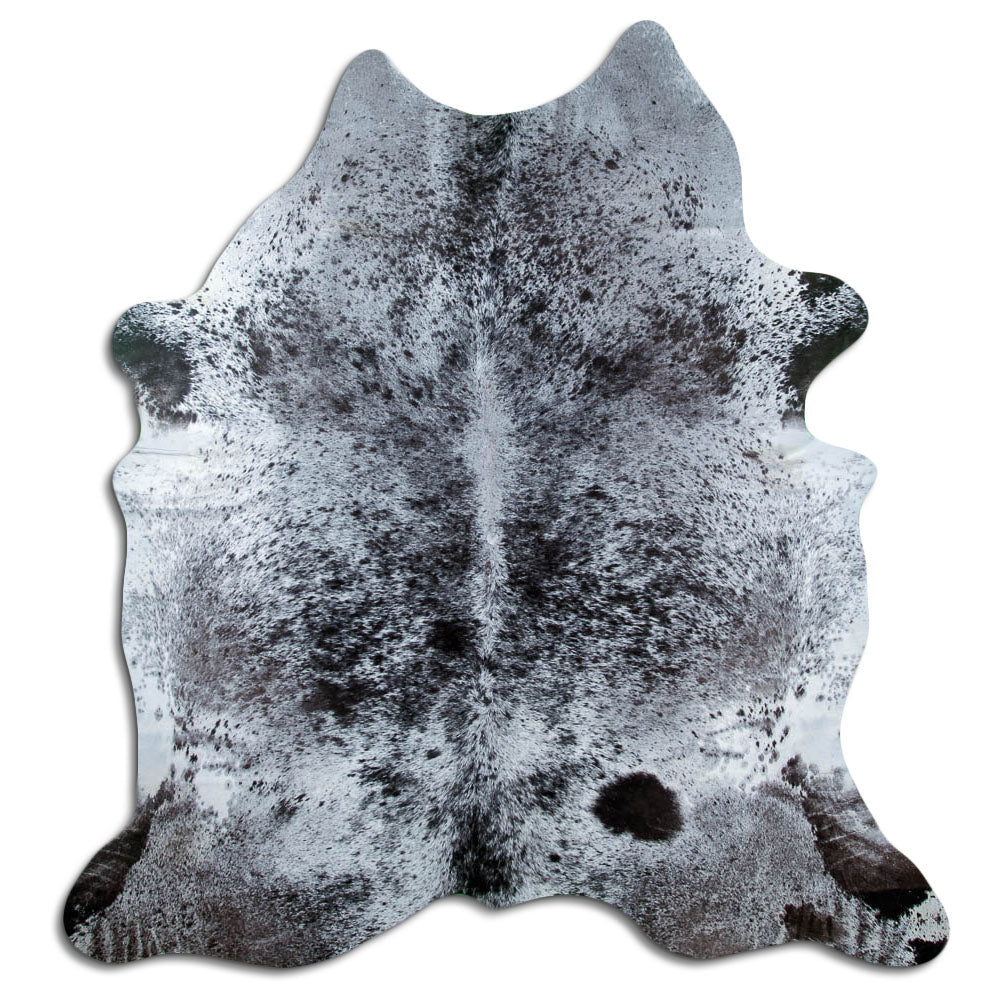 Salt and Pepper Exotic cowhide rug XXL