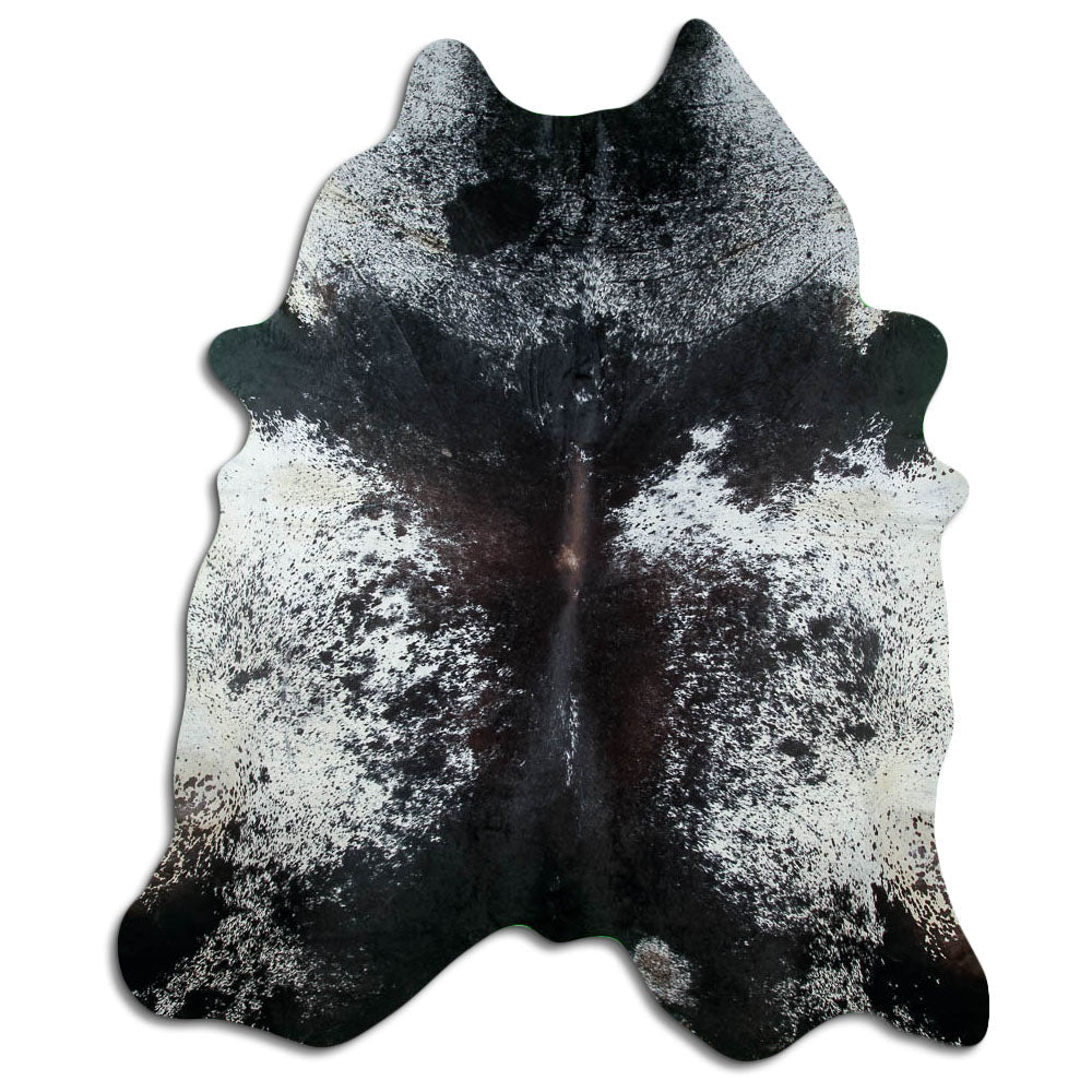 Salt and Pepper Exotic cowhide rug XXXL