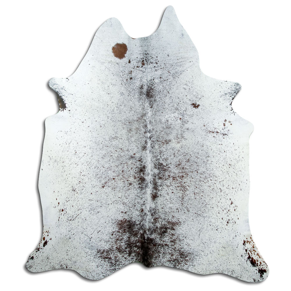 Salt and Pepper Exotic cowhide rug L