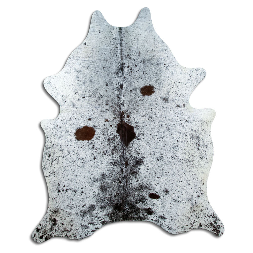 Salt and Pepper Exotic cowhide rug XL