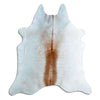 Grey cowhide rug L