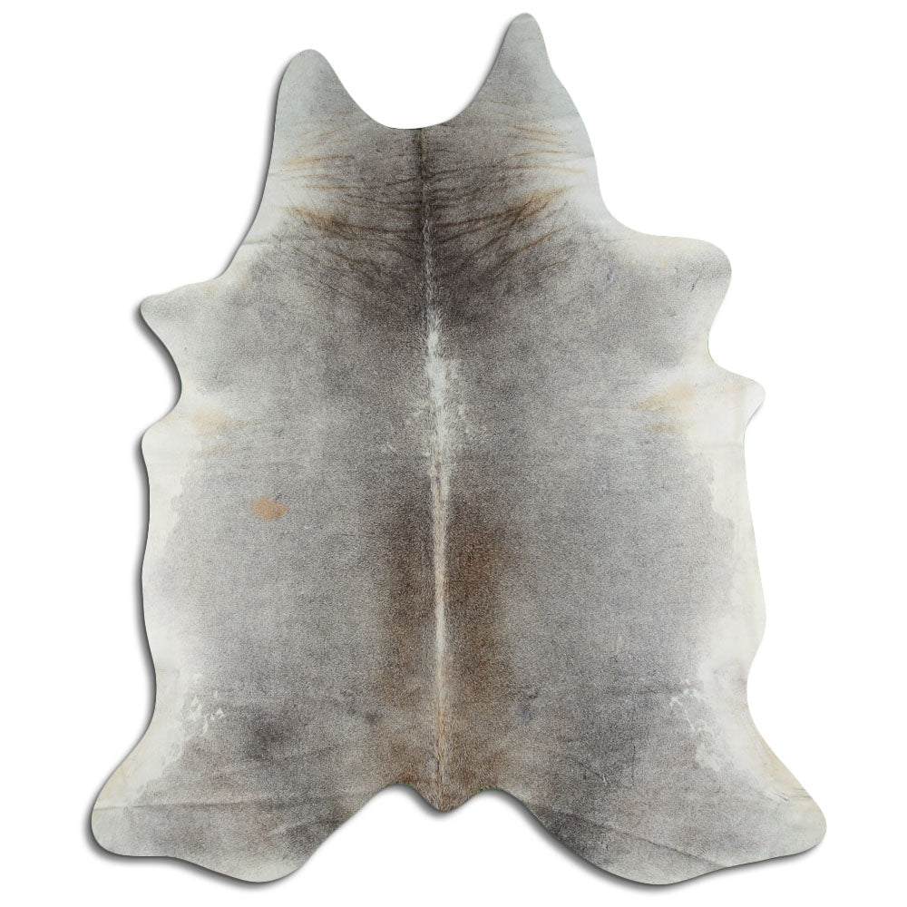 Grey cowhide rug XXL