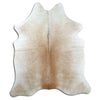 Champagne cowhide rug L