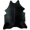 Black cowhide rug XL