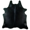 Black cowhide rug XL