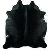 Black cowhide rug XL