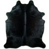 Black cowhide rug XL