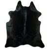 Black cowhide rug XL