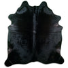 Black cowhide rug XL