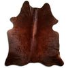 Brown cowhide rug L