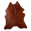 Brown cowhide rug L