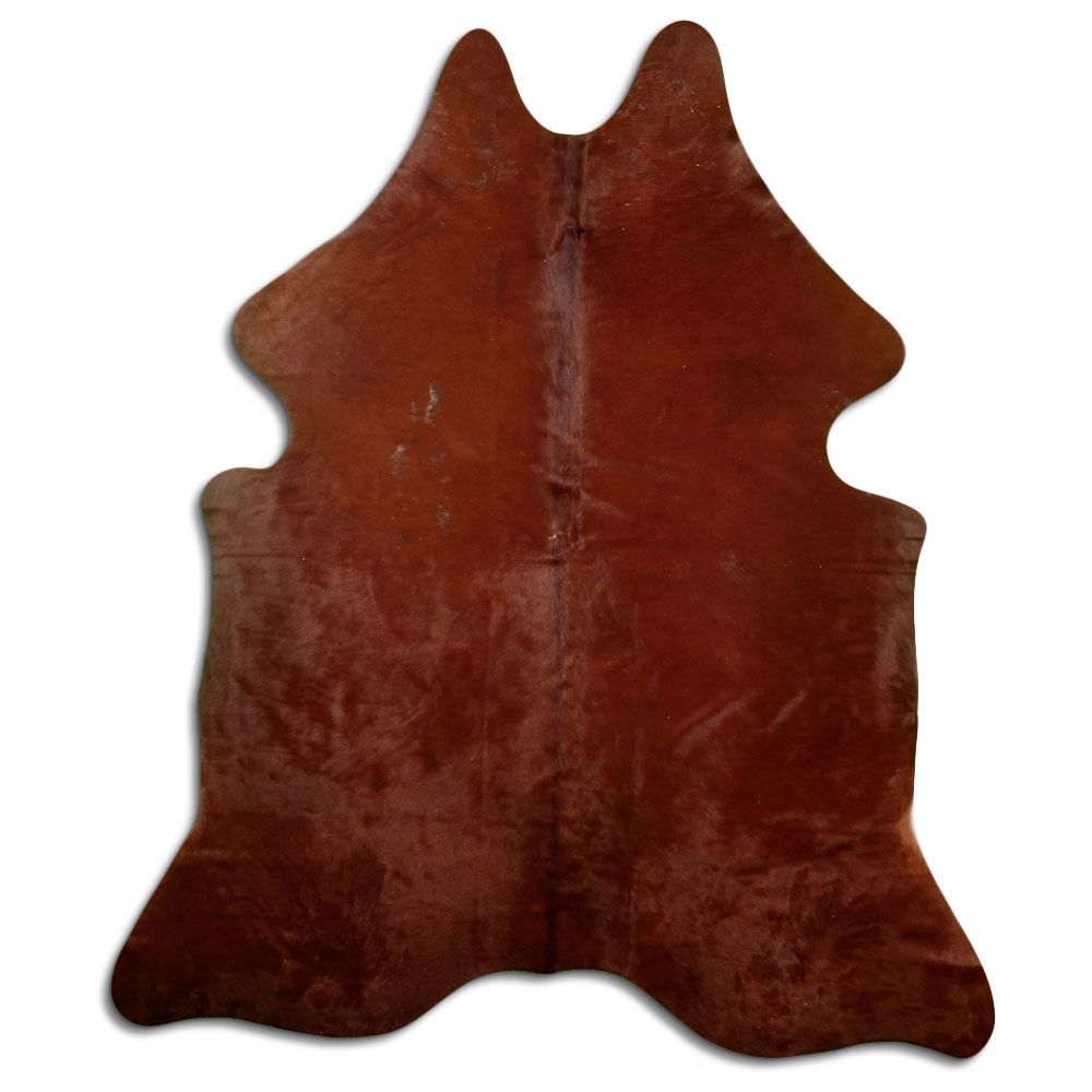 Brown cowhide rug XL