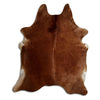 Brown cowhide rug XXL