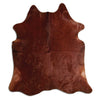 Brown cowhide rug XL