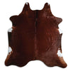 Brown cowhide rug XL