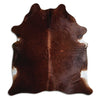Brown cowhide rug XL