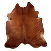 Brown cowhide rug XXL