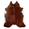 Brown cowhide rug XXL