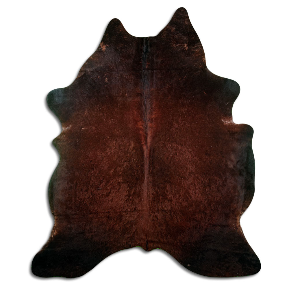 Brown cowhide rug XXL