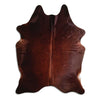 Brown cowhide rug XL