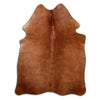Brown cowhide rug M