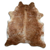 Brown cowhide rug XL