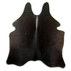 Brown cowhide rug M