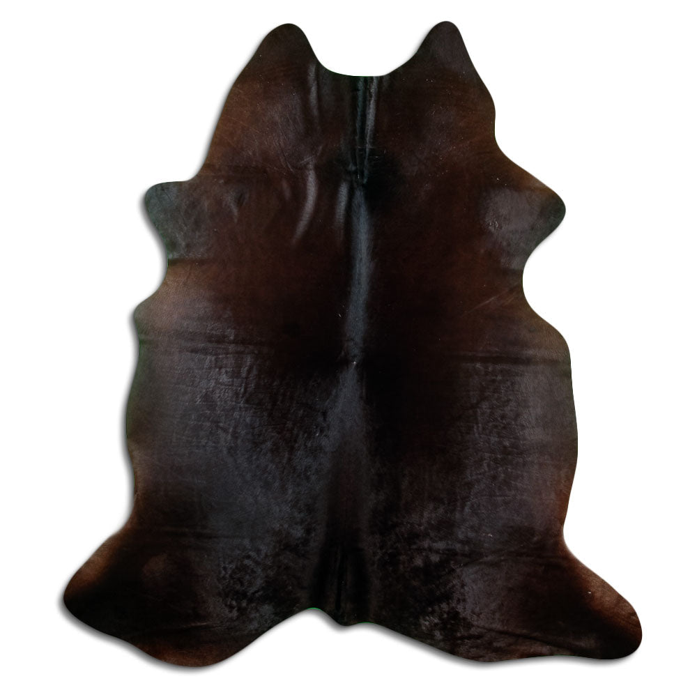 Brown cowhide rug XL