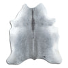 Grey cowhide rug L