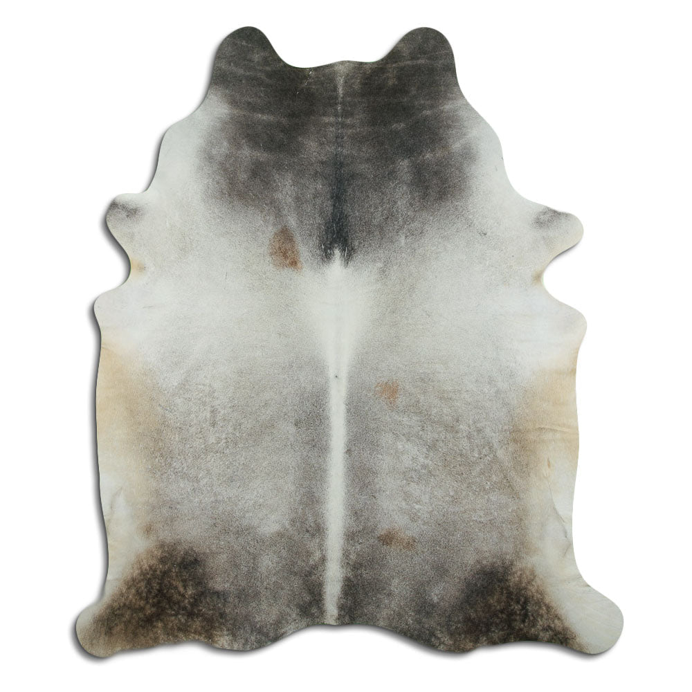 Grey cowhide rug XL
