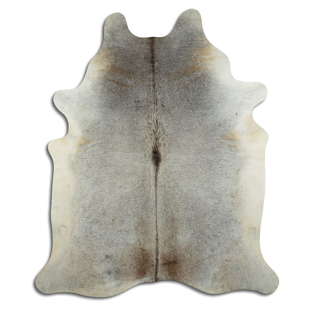 Grey cowhide rug XL