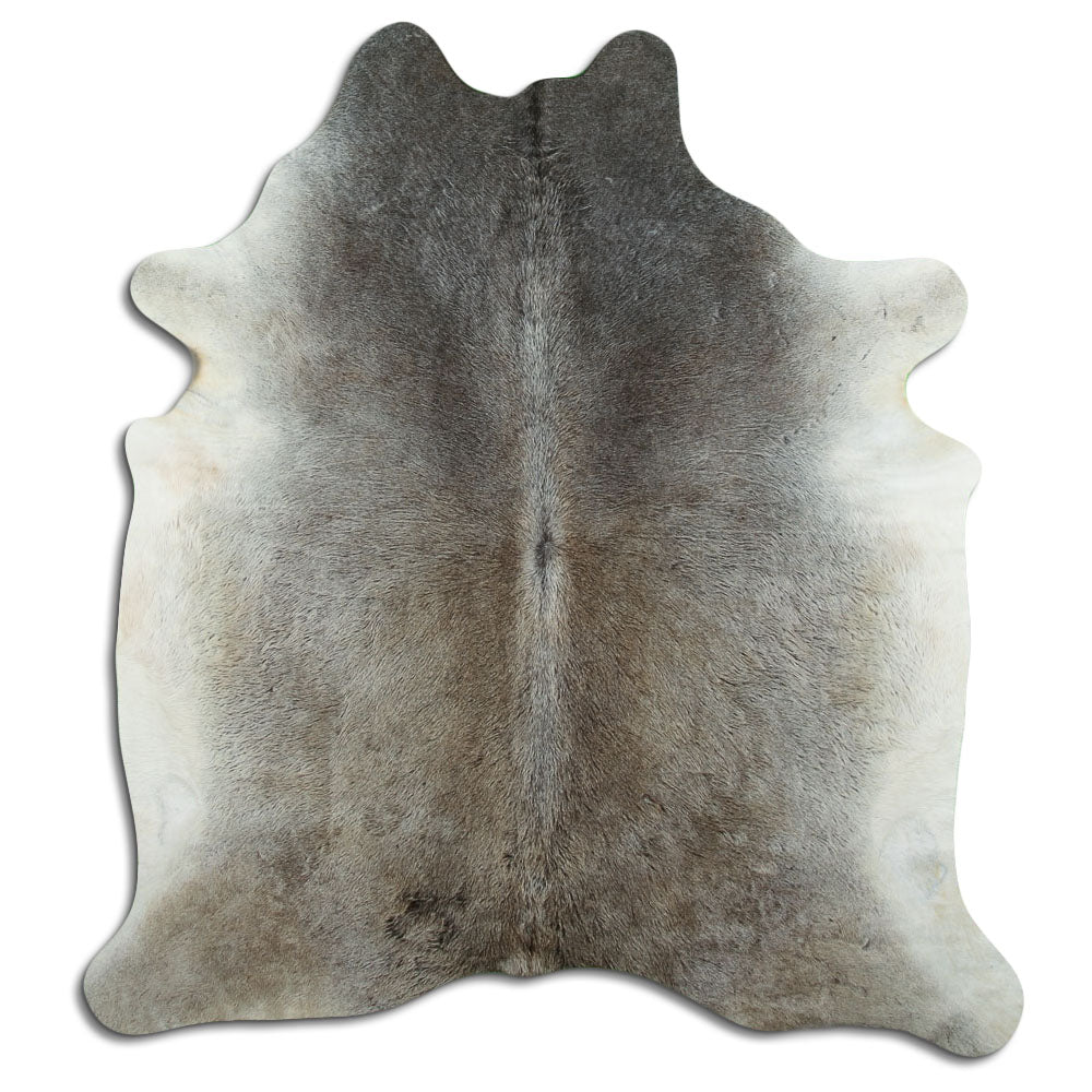 Grey cowhide rug XL