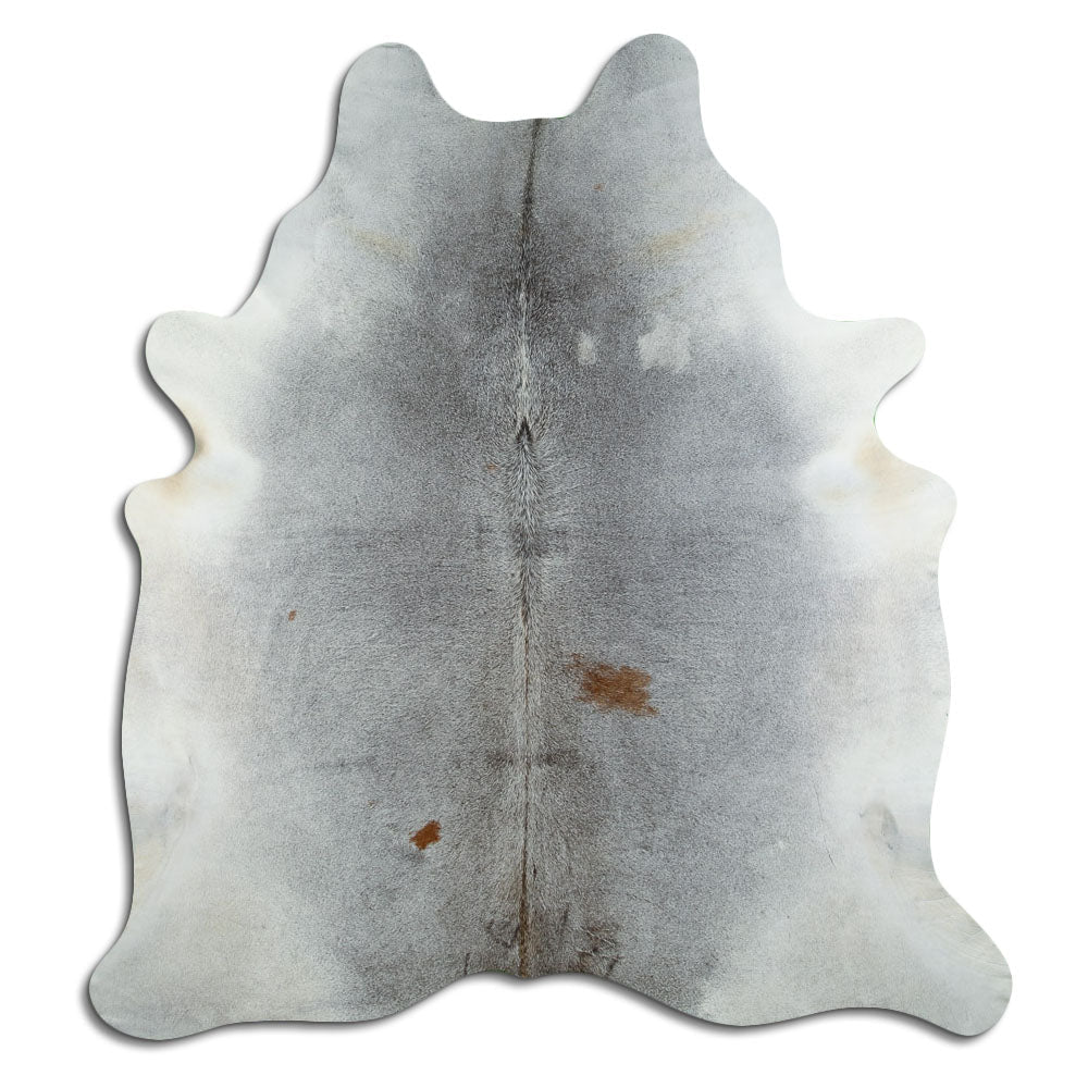 Grey cowhide rug XL