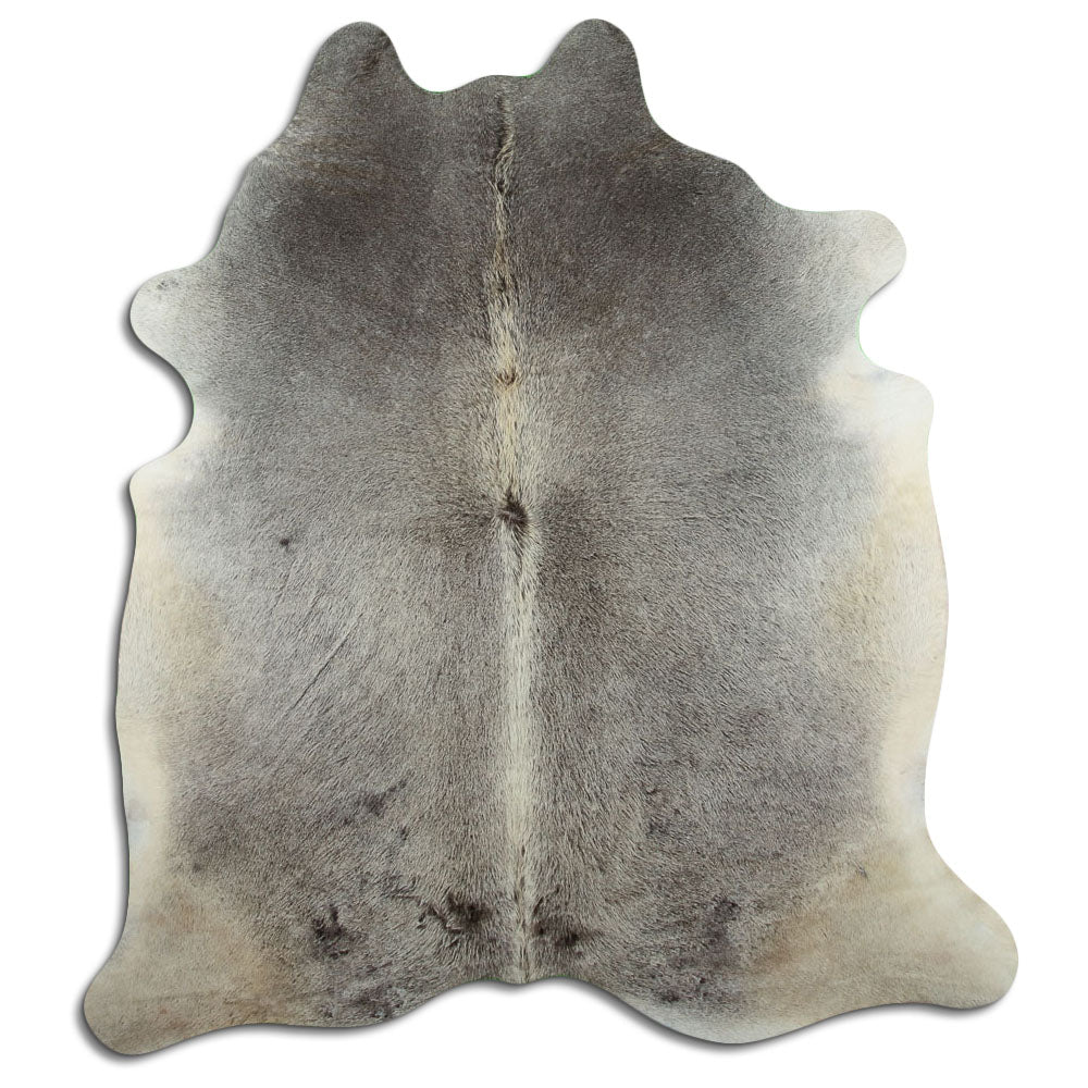 Grey cowhide rug XL